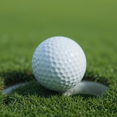Fototapeta premium golf ball on green grass