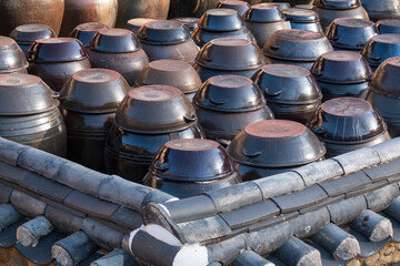 장독대와 항아리