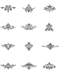 Eight checkered flag elements with various wavy, distorted patterns.