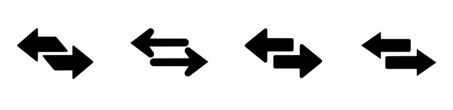 Four pairs of opposing horizontal arrows, some slightly angled.