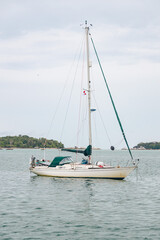 small sailboat on the sea