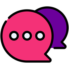 question filled line icon