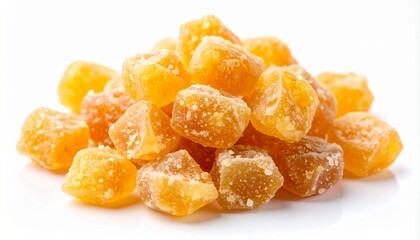 dried apricots isolated on white