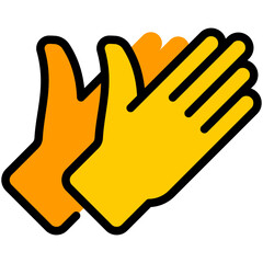 Obraz premium gloves filled line icon