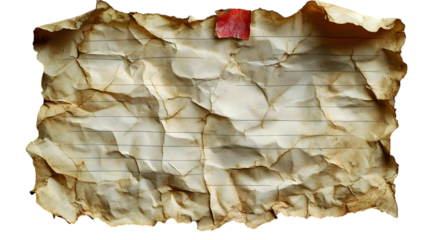 Photo of a bold red circular paint texture isolated on transparent background, showcasing its smooth, concentric brush strokes