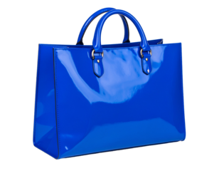 A vibrant blue sample bag, isolated on a white background, commonly used for collecting evidence, samples, or small items.