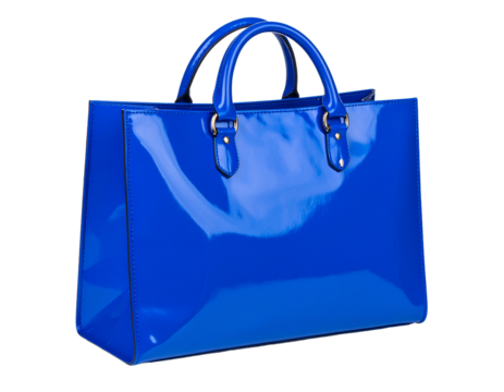 A vibrant blue sample bag, isolated on a white background, commonly used for collecting evidence, samples, or small items.