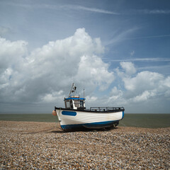 Dungeness, England, United Kingdom, 23rd May 2025,  fishing boat