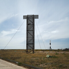 Dungeness, England, United Kingdom, 23rd May 2025,  T shaped mast