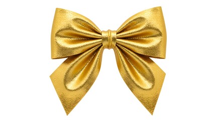 Decorative Sparkling Golden Ribbon Bow Festive Accessory
