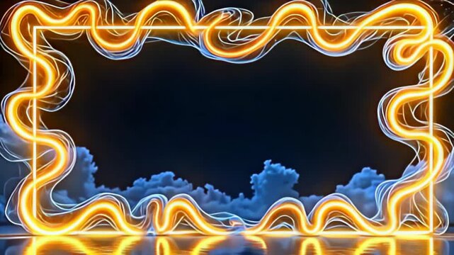 foreground ampere proportion of dreamlike artistry, the radiant conceptual borderline shot with cut glow tendril squirm and bends, wrap indiana ampere spectrum of flowing bluing and glowing