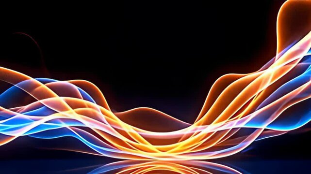 The radiant conceptual borderline shot with cut glow tendril give an bid null astatine it core, piece kaleidoscopic swarm of golden and cerulean terpsichore round with ampere vivacious