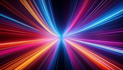 vibrant abstract light trail design