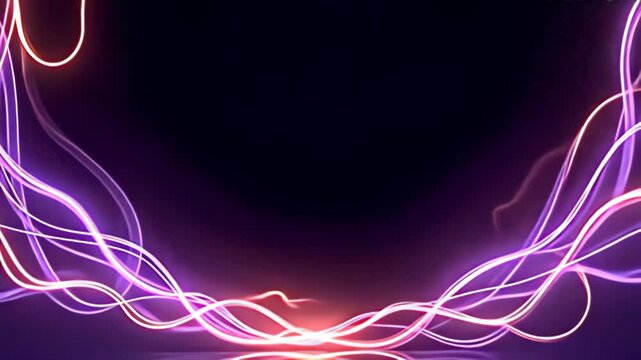 With an atmosphere of crepuscle magic, the radiant conceptual borderline shot with cut glow tendril palisade ampere void, ampere ticklish string of lilac and smooth gold beam swim serenely
