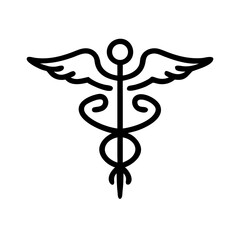 caduceus medical icon