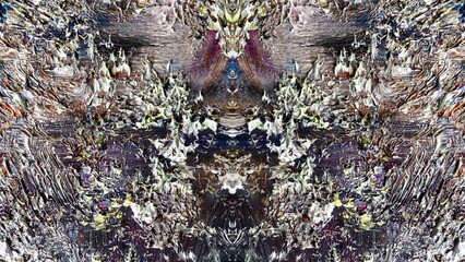 Abstract art background . Hand painting artwork on canvas .