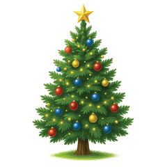 christmas tree with christmas balls