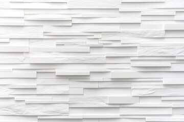 White Stone Brick Wall Texture Background.