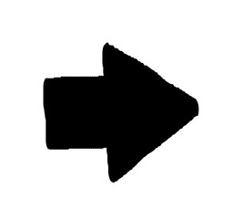 Arrow vector hand drawn line.