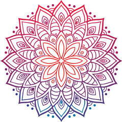 Colorful Mandala Art – Intricate Geometric Pattern for Meditation and Design