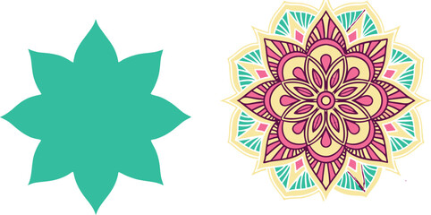 Mandala Flower Evolution – From Simple Shape to Intricate Geometric Design