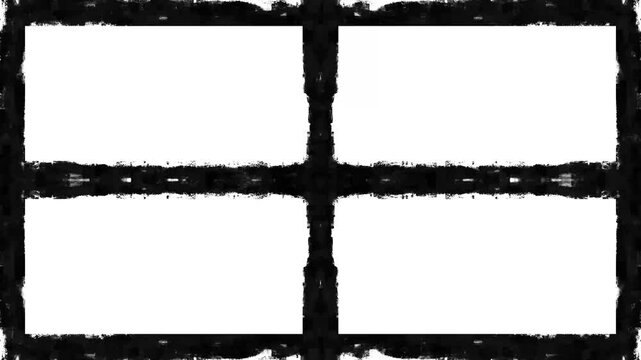 grunge rectangles on white background video
