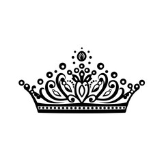 Royal tiara icon with elegant detailing.