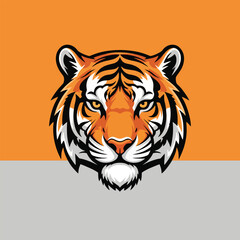 tiger head vector illustration