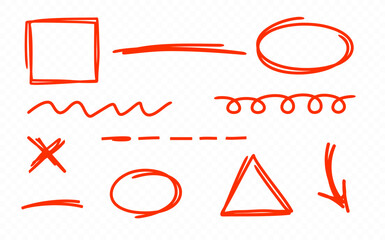 Red underline scRed underline scribbles vector designribbles vector design