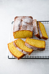 Homemade pumpkin loaf cake