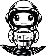 Cute Astronaut Character Design