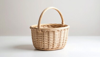 empty wicker basket