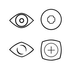 Realistic 3D Eye Icons Four Unique Designs for Visibility