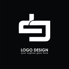 DJ DJ Logo Design, Creative Minimal Letter DJ DJ Monogram