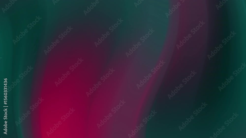 Poster abstract dark red and green fluid shapes with soft gradients and smooth curves