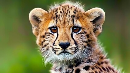 Leopard sprinting swiftly across the african savannah bathed in golden hour light