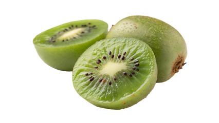 Fototapeta premium Kiwi berry isolated on a white background PNG. AI GENERATED.