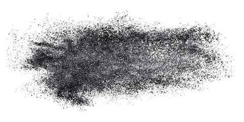 Fototapeta premium Abstract silver glitter texture on black background, sparkling dust effect for festive design and luxury backdrop Concept of celebration, glamour, and shine