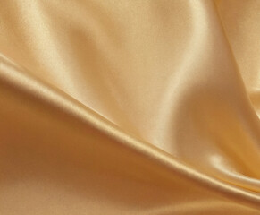 Golden Champagne Silk Texture