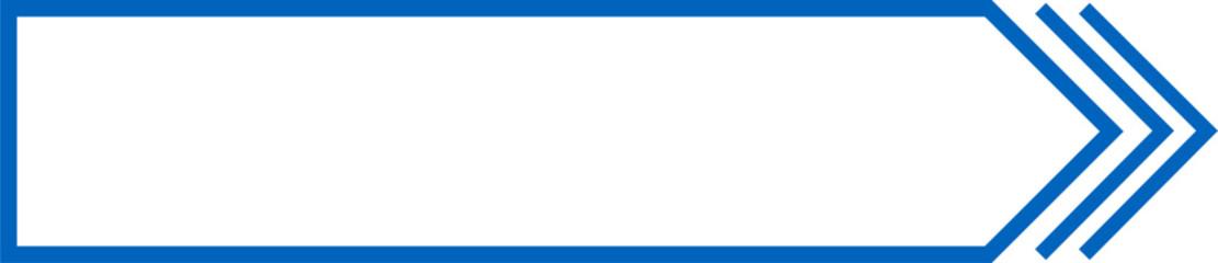 Minimal outline frame for arrowed button