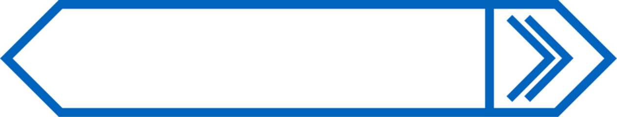 Outline button layout with arrow features