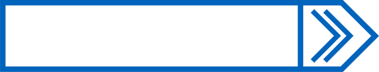 Button design with outlined frame and arrows