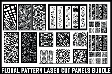 
Elegant Floral Panel SVG Bundle