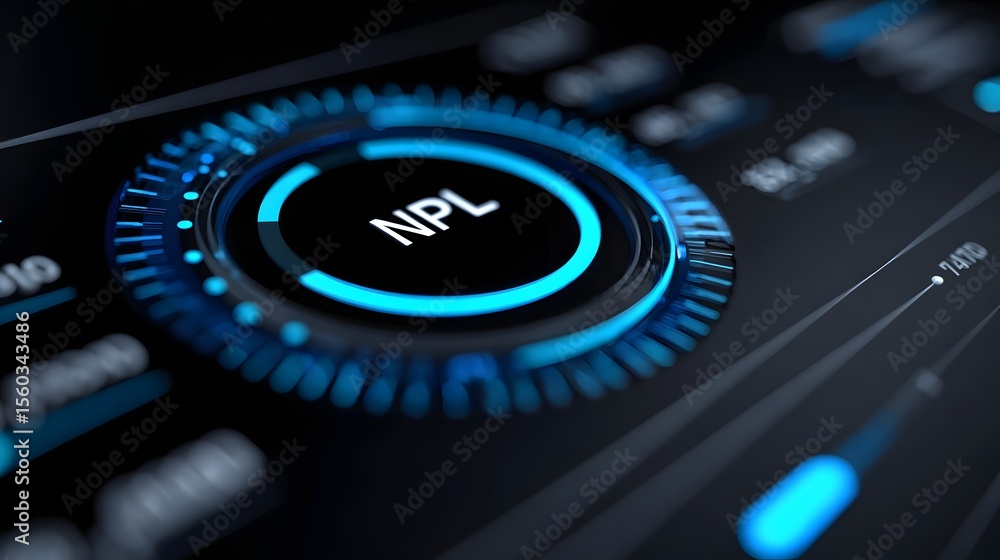 Poster audio control interface with digital display and lighting controls
