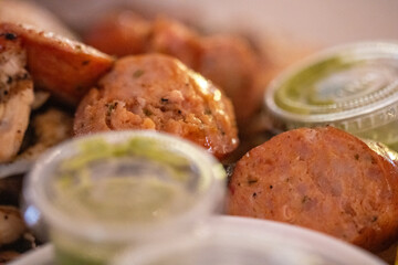 Sliced BBQ Pork Sausages