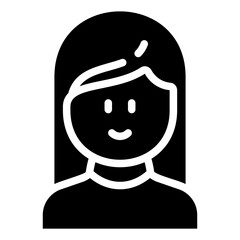 Long hair woman with turtleneck sweater