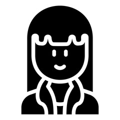 Young woman with long hair and jacket