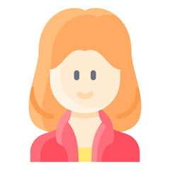 Long bob hair woman with jacket