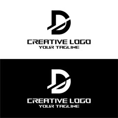 creative letter logo d design vector