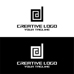 creative letter logo d design vector